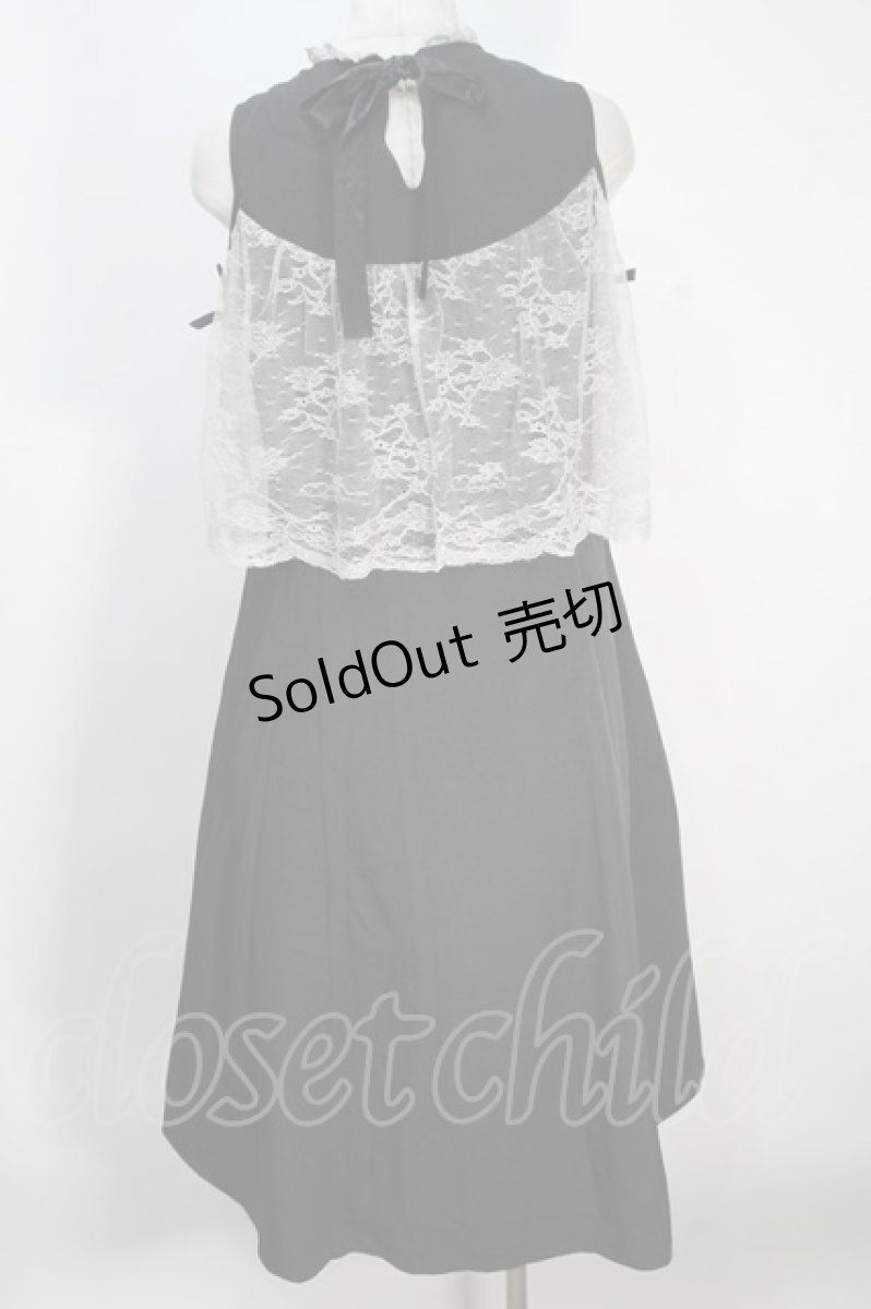 画像2: axes femme POETIQUE /パールレースワンピース M  黒 S-24-07-03-082-AX-OP-AS-ZH (2)