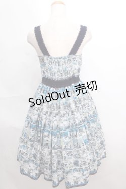 画像2: axes femme POETIQUE / ミッキー&ミニー総柄ワンピース  サックス S-24-07-22-053-AX-OP-AS-ZI