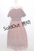 axes femme POETIQUE / ディズニーアラジン/ワンピース  エンジ S-24-07-22-057-AX-OP-AS-ZT118