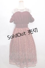 axes femme POETIQUE / ディズニーアラジン/ワンピース  エンジ S-24-07-22-057-AX-OP-AS-ZT118