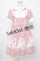 Angelic Pretty /パステルアラモードワンピース  赤 S-24-07-23-100-AP-OP-AS-ZS