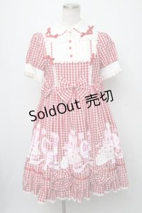 Angelic Pretty /パステルアラモードワンピース  赤 S-24-07-23-100-AP-OP-AS-ZS