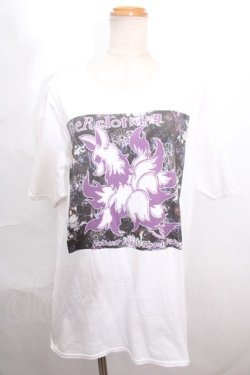 画像1: NieR Clothing / 和柄狐Tシャツ  白 S-24-07-26-002-PU-TO-AS-ZT245