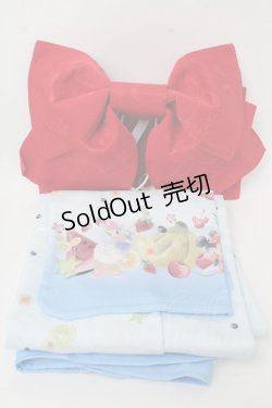 画像1: Secret Honey / トロピカルミニー浴衣  サックス S-24-07-30-015-CA-OP-AS-ZS