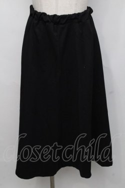 画像1: NieR Clothing / レース切り替えスカート  黒 S-24-07-31-089-PU-SK-AS-ZI
