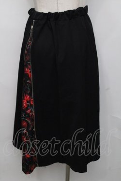 画像2: NieR Clothing / レース切り替えスカート  黒 S-24-07-31-089-PU-SK-AS-ZI
