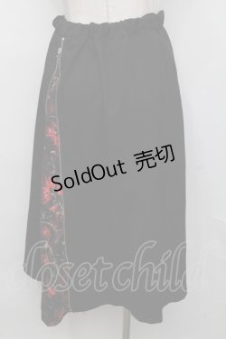 画像2: NieR Clothing / レース切り替えスカート  黒 S-24-07-31-089-PU-SK-AS-ZI