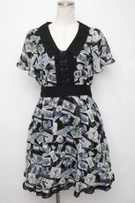 画像1: axes femme / 花柄ワンピース   S-24-08-03-071-AX-BL-AS-ZT448 (1)