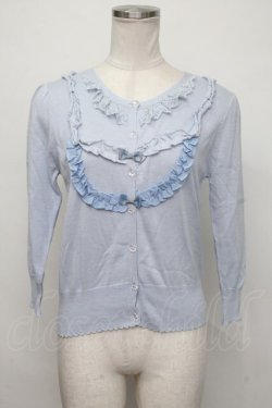 画像1: Emily Temple cute / TOPフリルカーディガン  サックス S-24-08-05-020-ET-TO-AS-ZT282
