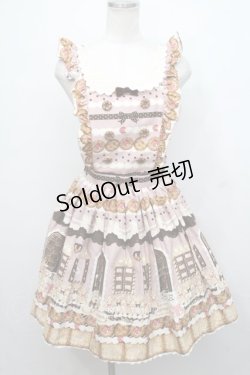 画像1: Angelic Pretty / Sweet Cream House エプロン風スカート  ブラウン S-24-08-07-064-AP-SK-UT-ZS