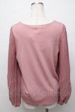 画像2: axes femme / プリーツスリーブトップス F ピンク S-24-08-10-009-AX-TO-SZ-ZT129 (2)