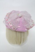 Nile Perch / チュールリボンベレー帽  ピンク S-24-08-16-015-LO-AC-AS-ZT286