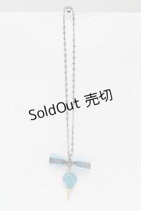 Q-pot. / イデア・シュラウドグミキャンディネックレス【ツイステッドワンダーランド】  サックス S-24-08-26-013-QP-AC-AS-ZI