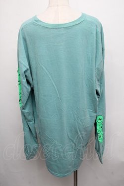 画像2: LAND by MILKBOY / LAND SMILY L/S TEE  グリーン S-24-09-03-037-MB-TO-AS-ZT254