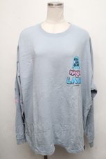 画像1: 【SALE】LAND by MILKBOY / KINGJUN GLAVE L.S. TEE  ブルー S-24-09-03-044-MB-TO-AS-ZT186 (1)