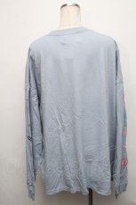 画像2: 【SALE】LAND by MILKBOY / KINGJUN GLAVE L.S. TEE  ブルー S-24-09-03-044-MB-TO-AS-ZT186 (2)