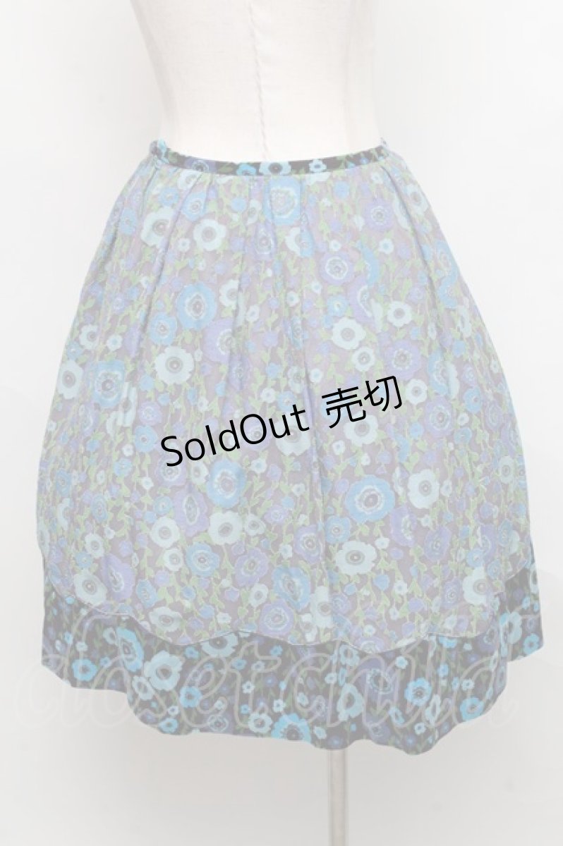 画像2: 【SALE】Jane Marple /ポピースカート  ブルー S-24-09-05-070-JM-SK-AS-ZT224 (2)
