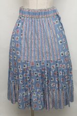 画像1: 【SALE】Jane Marple Dans Le Saｌon /Dear Little Scrapスカート M ブルー S-24-09-05-073-JM-SK-AS-ZT223 (1)
