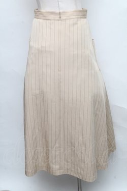 画像2: LEBECCA boutique /交渉しにいくピンストライプスカート M アイボリー S-24-09-05-081-EL-SK-SZ-ZT013