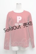 PINK HOUSE / ロゴプリントカットソー  赤 S-24-09-05-024-LO-TO-AS-ZT420