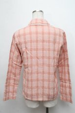 画像2: 【SALE】PINK HOUSE / レース襟チェックブラウス  ピンク S-24-09-05-029-LO-BL-AS-ZT309 (2)
