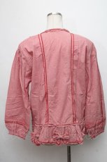 画像2: 【SALE】PINK HOUSE / ギンガムチェックリボンカーディガン  赤 S-24-09-05-030-LO-TO-AS-ZT180 (2)