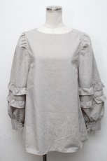 画像1: 【SALE】axes femme / パワショルデザインチュニック  グレー S-24-09-05-032-AX-TO-AS-ZT173 (1)