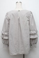 画像2: 【SALE】axes femme / パワショルデザインチュニック  グレー S-24-09-05-032-AX-TO-AS-ZT173 (2)