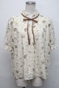 axes femme POETIQUE / ディズニーバンビ/ブラウス  ベージュ S-24-09-05-035-AX-BL-AS-ZI