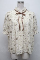 axes femme POETIQUE / ディズニーバンビ/ブラウス  ベージュ S-24-09-05-035-AX-BL-AS-ZI