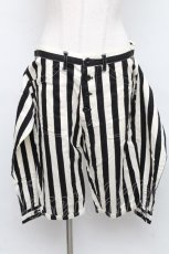 画像1: 【SALE】MILKBOY / 袖付きボーダーハーフパンツ  黒ｘ白 S-24-09-07-088-MB-PA-AS-ZT187 (1)