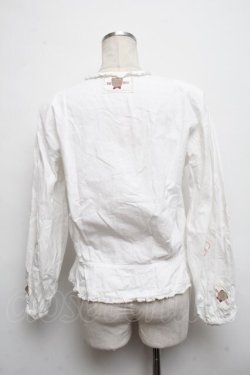 画像2: PINK HOUSE / ワッペンカーディガン  オフ S-24-09-12-019-LO-BL-AS-ZT180