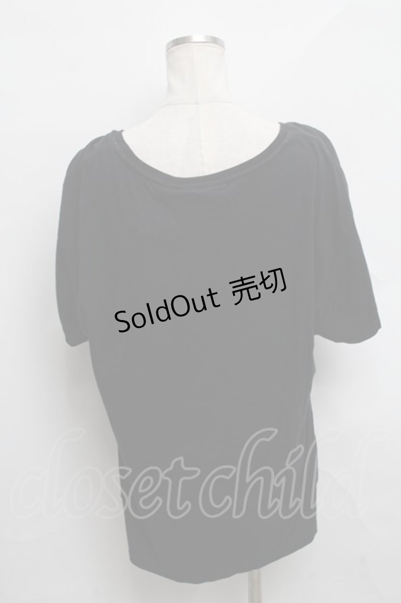 画像2: 【SALE】KILL STAR / pt半袖カットソー  黒 S-24-09-14-052-SL-TO-AS-ZT397 (2)