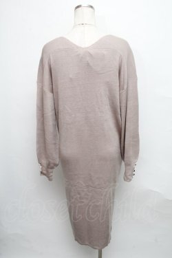 画像2: axes femme / ネックレス付ニットワンピース   S-24-09-14-039-AX-OP-AS-ZT032