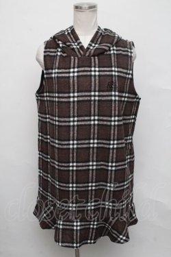 画像1: NieR Clothing / ノースリーブワンピース  ブラウン S-24-09-15-023-PU-TO-AS-ZT204