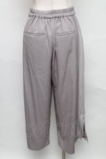 画像2: 【SALE】axes femme / 麻調チャイナ釦配色パンツ  グレー S-24-09-17-063-AX-PA-HR-ZT392 (2)