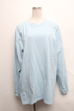 画像1: 【SALE】NieR CLOTHING / プリント長袖Tシャツ  サックス S-24-09-18-013-PU-TS-AS-ZT230 (1)