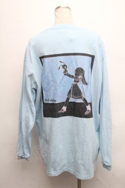 画像2: NieR Clothing / プリント長袖Tシャツ  サックス S-24-09-18-013-PU-TS-AS-ZT230