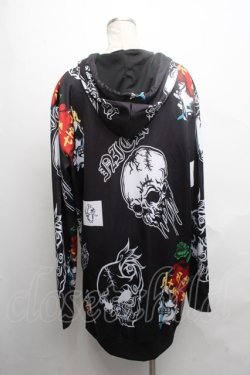 画像2: NieR Clothing / プリントパーカー  黒 S-24-09-18-003-PU-TO-AS-ZT218