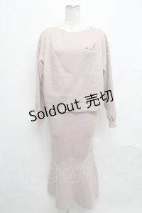 NieR Clothing / ニットトップス＆ワンピース  ピンク S-24-09-18-033-PU-OP-AS-ZT214