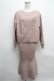 画像1: NieR Clothing / ニットトップス＆ワンピース  ピンク S-24-09-18-033-PU-OP-AS-ZT214 (1)
