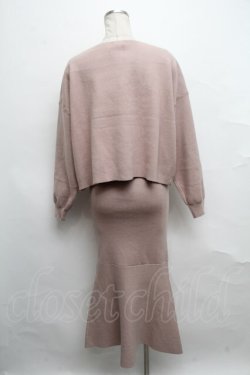 画像2: NieR Clothing / ニットトップス＆ワンピース  ピンク S-24-09-18-033-PU-OP-AS-ZT214