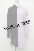 NieR Clothing / バイカラーワンピース  黒ｘラベンダー S-24-09-19-022-PU-OP-AS-ZT420