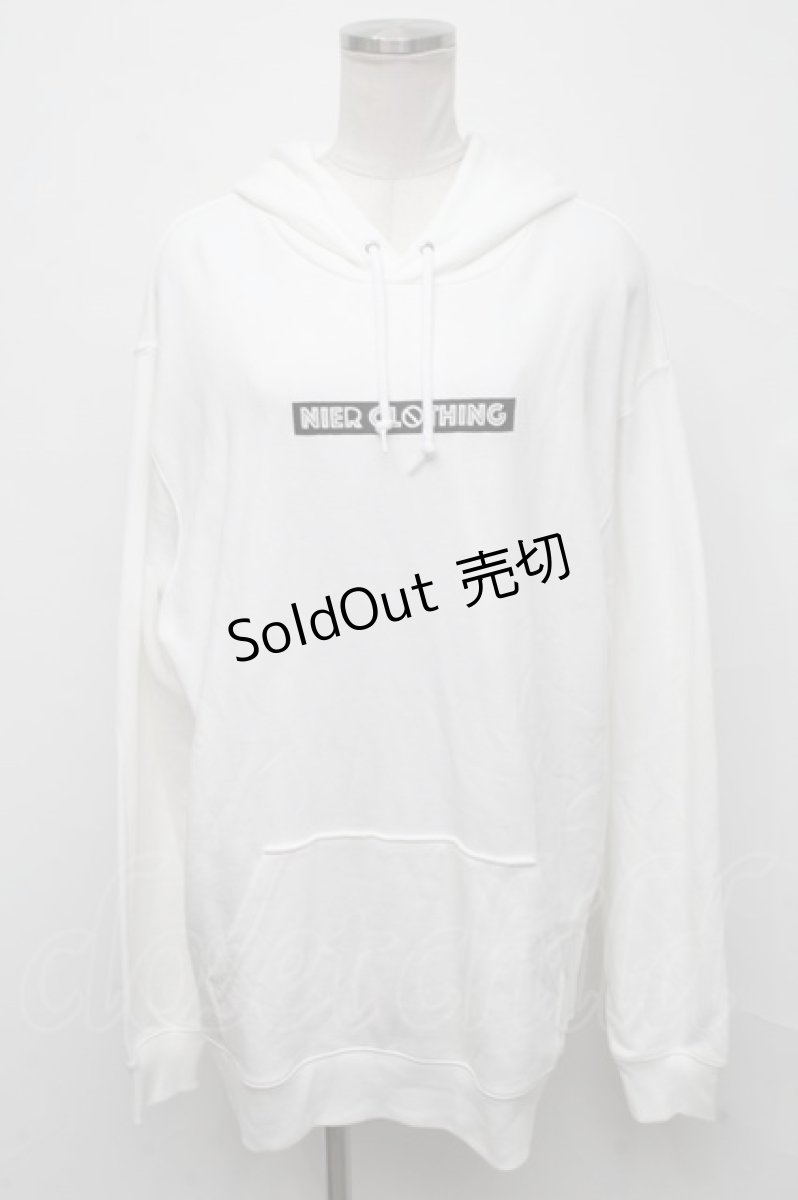 画像1: 【SALE】NieR CLOTHING / プリントパーカー  白 S-24-09-19-028-PU-TO-AS-ZT240 (1)