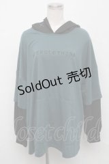 NieR Clothing / ロゴ刺繍パーカー  グリーン S-24-09-19-029-PU-TO-AS-ZT183