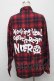 画像2: NieR Clothing / タータンチェックシャツ  赤 S-24-09-19-034-PU-TO-HR-ZT229 (2)