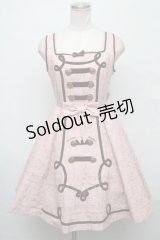 Angelic Pretty / Melty Whip Chocolateジャンパースカート  ピンク S-24-09-21-064-AP-OP-HR-ZS
