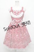 BABY,THE STARS SHINE BRIGHT / くみゃちゃんのStrawberry Garden刺繍ジャンパースカートI  エンジ S-24-09-25-053-BA-OP-AS-ZS