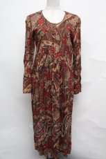 画像1: 【SALE】LOLITA / ロングワンピース  ブラウン S-24-09-26-060-LO-OP-AS-ZT174 (1)