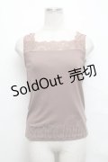 axes femme / 2WAYレースリブタンク  モカ S-24-09-28-001-AX-TO-AS-ZS